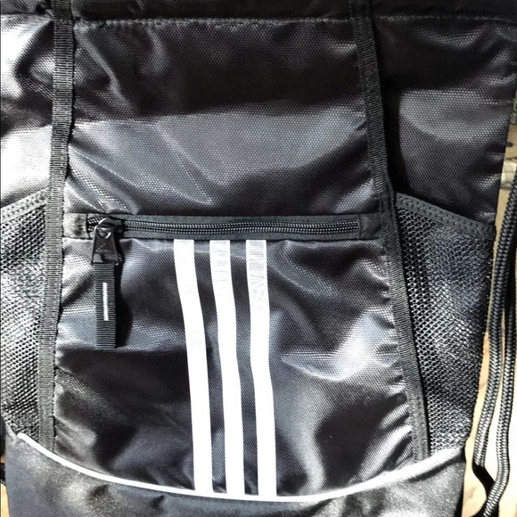 NWT Black Adidas Alliance II Drawstring Backpack - Picture 5 of 5
